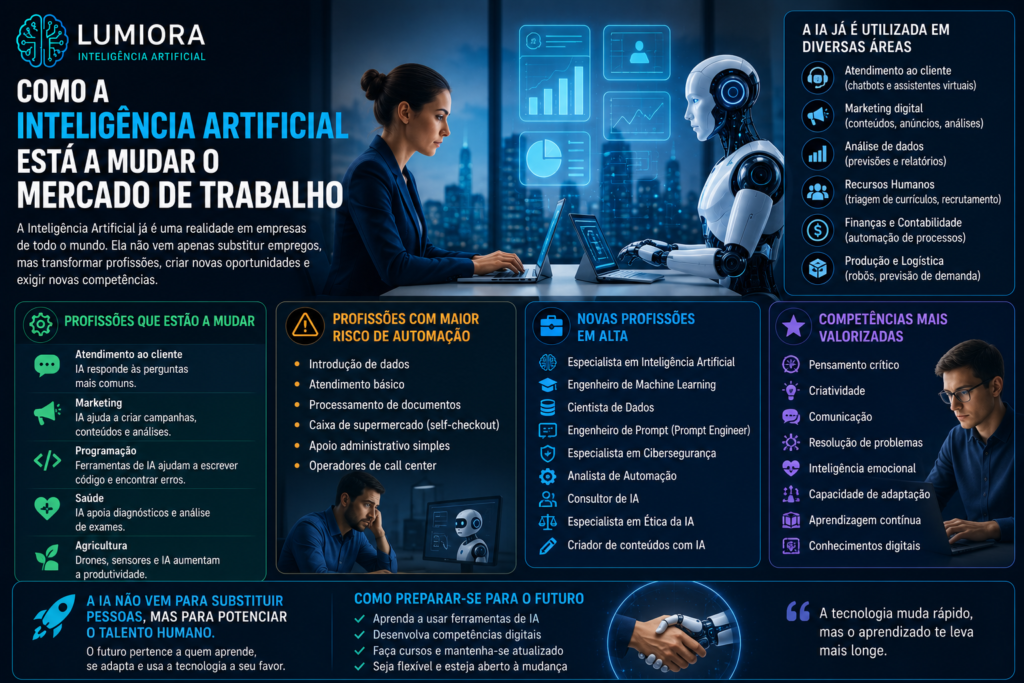 Como a Inteligência Artificial está a mudar o mercado de trabalho