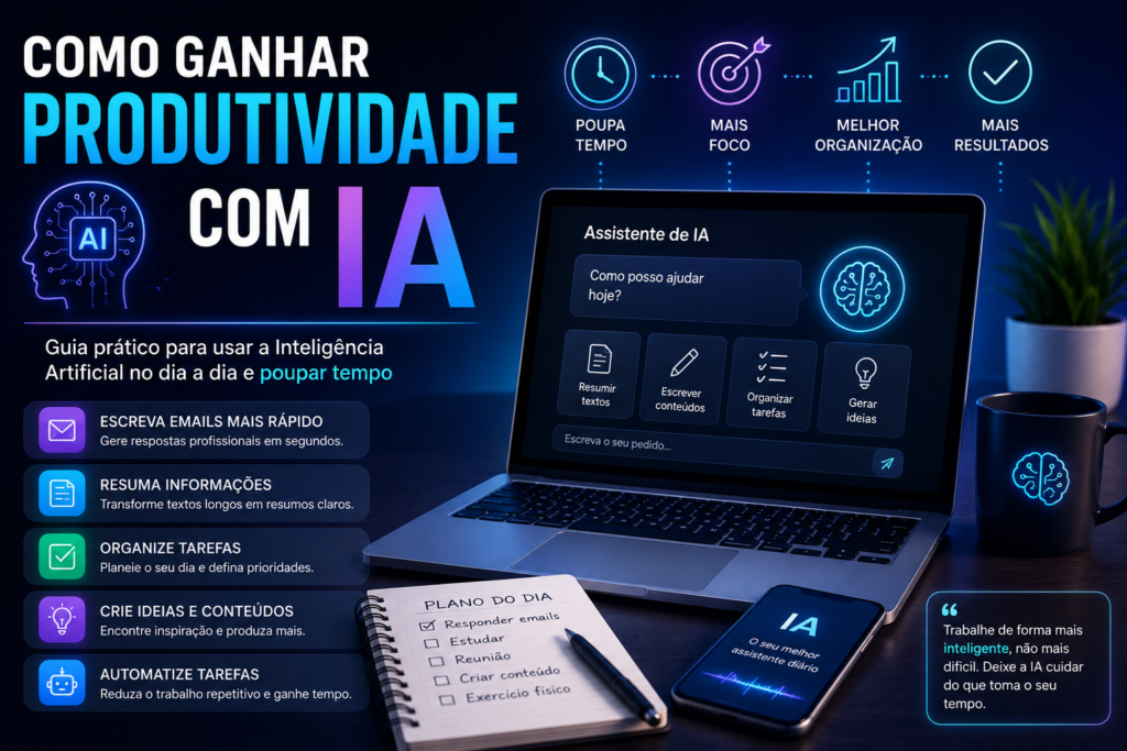 Como ganhar produtividade com IA.