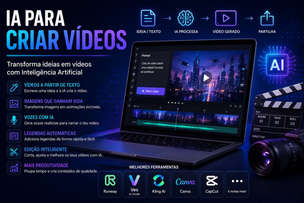 IA para criar vídeos: as melhores ferramentas e como começar