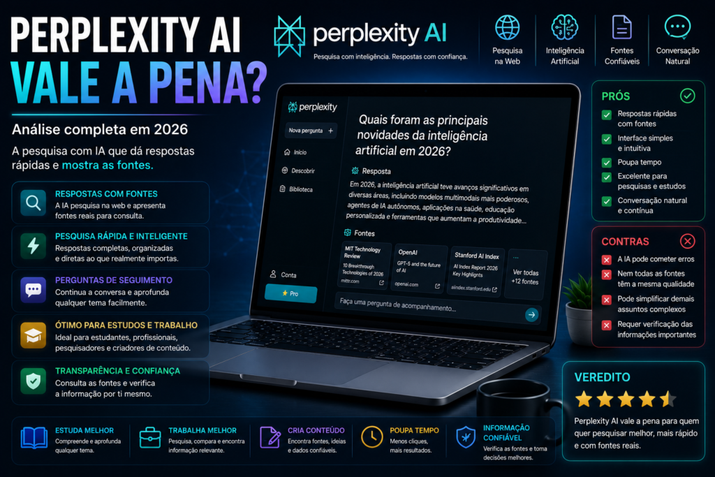 Perplexity AI vale a pena? Análise completa em 2026