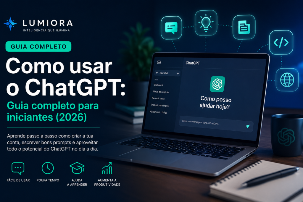 Como usar o ChatGPT – guia completo para iniciantes (2026)