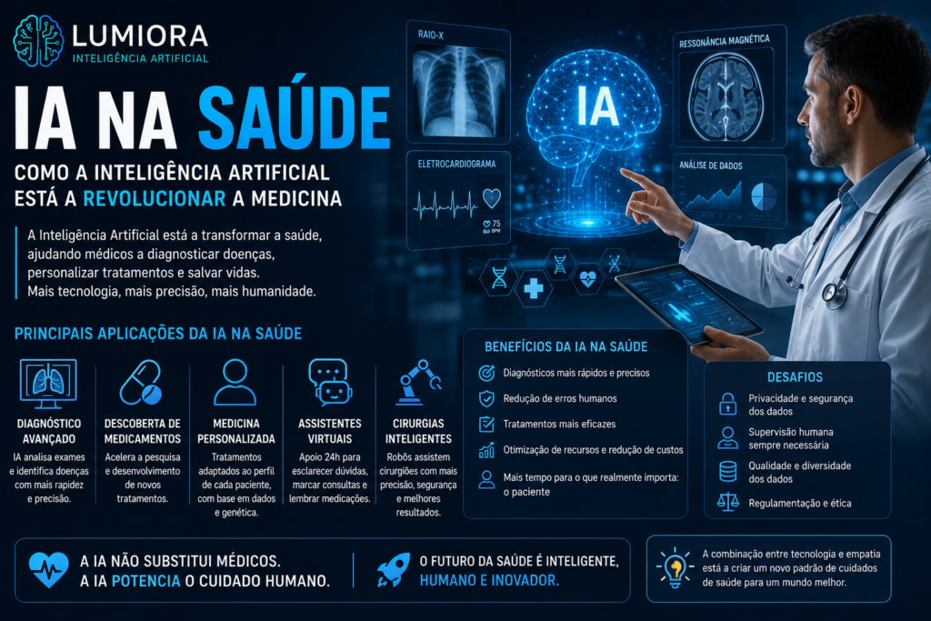IA na Saúde: Como a Inteligência Artificial Está a Revolucionar a Medicina