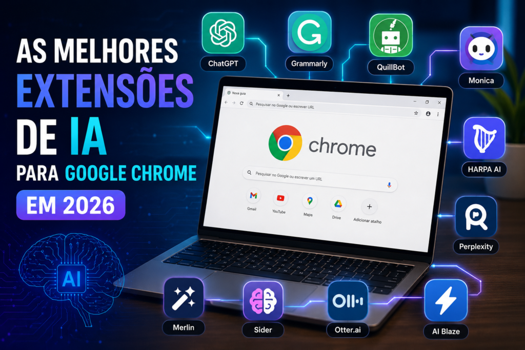 As melhores extensões de IA para Google Chrome em 2026